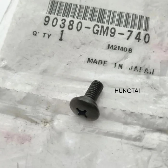 Ốc vít nhựa đuôi rùa xe WAVE Thái, ALPHA... zin Honda Japan 09380-GM9-740 - Ảnh 2