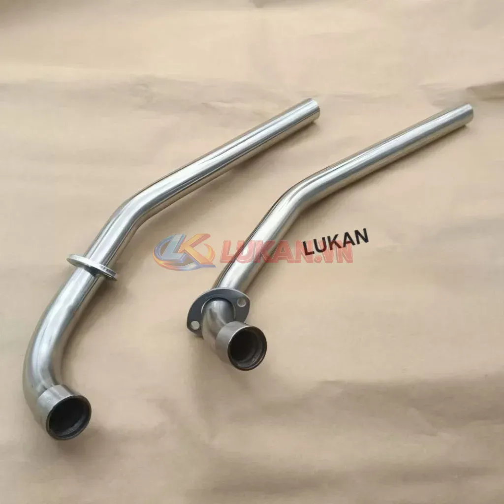Cổ pô ống xã inox 201, 304 xe DREAM, WAVE... phi 27 - Ảnh 3