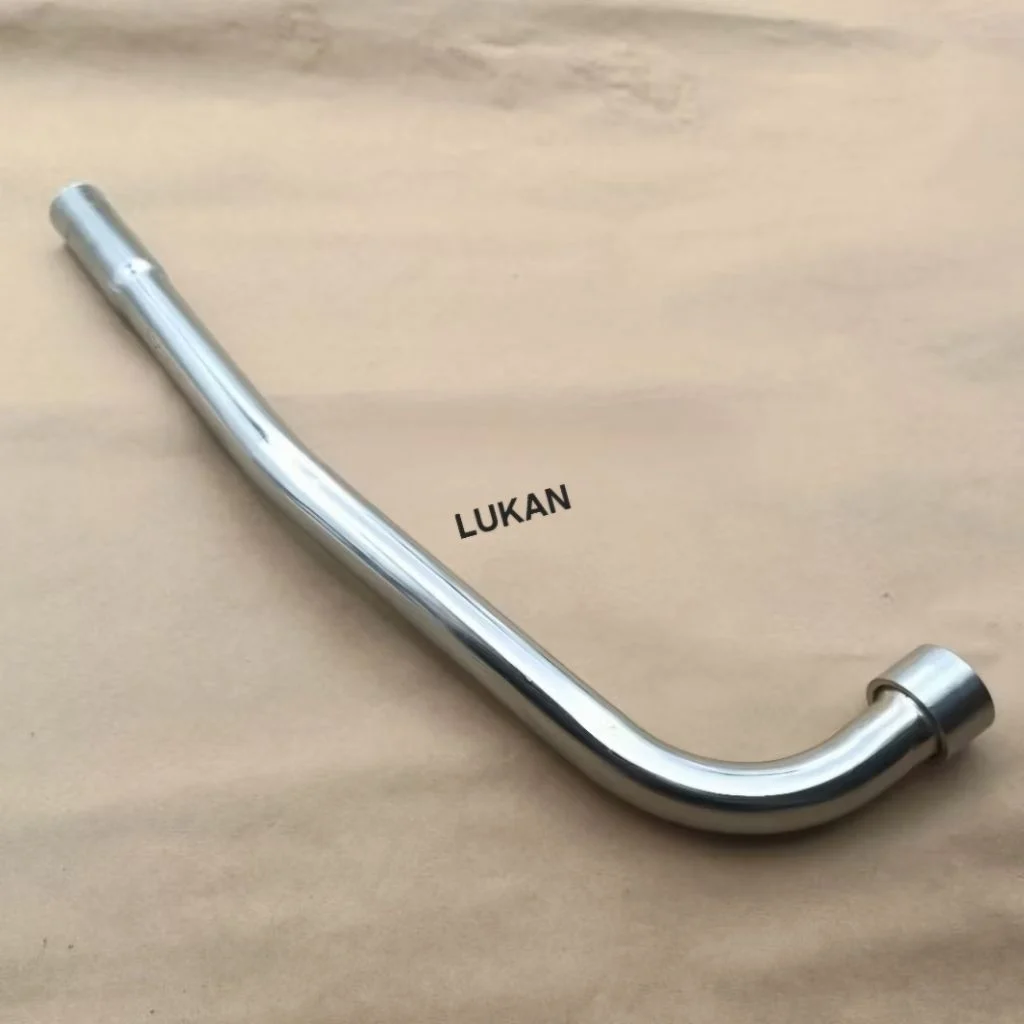 Cổ pô ống xã sắt, inox xe WAVE A, ALPHA, RS, S100... phi 22 - Ảnh 2