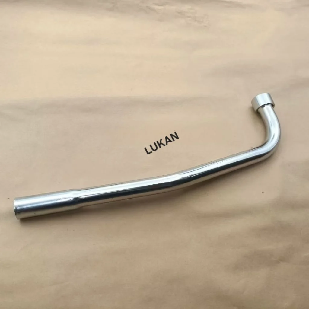 Cổ pô ống xã sắt, inox xe WAVE A, ALPHA, RS, S100... phi 22 - Ảnh 4
