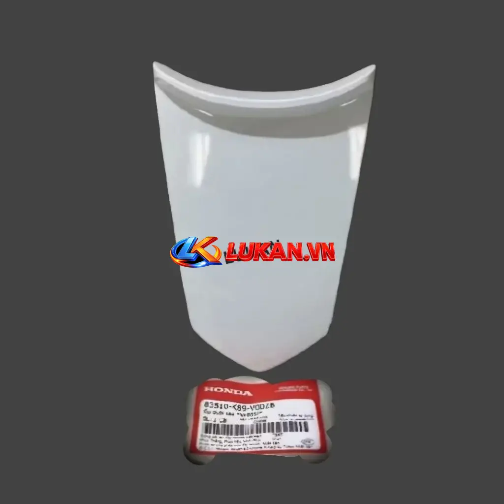 Nắp ốp võ nhựa đuôi rùa WAVE A, ALPHA 110 Trắng zin Honda 83510-K89-V00ZB