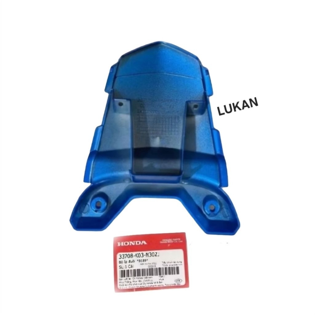 Nắp ốp võ nhựa đuôi, mu rùa WAVE RSX 2014.... Xanh zin Honda 33708-K03-N30Z - Ảnh 4