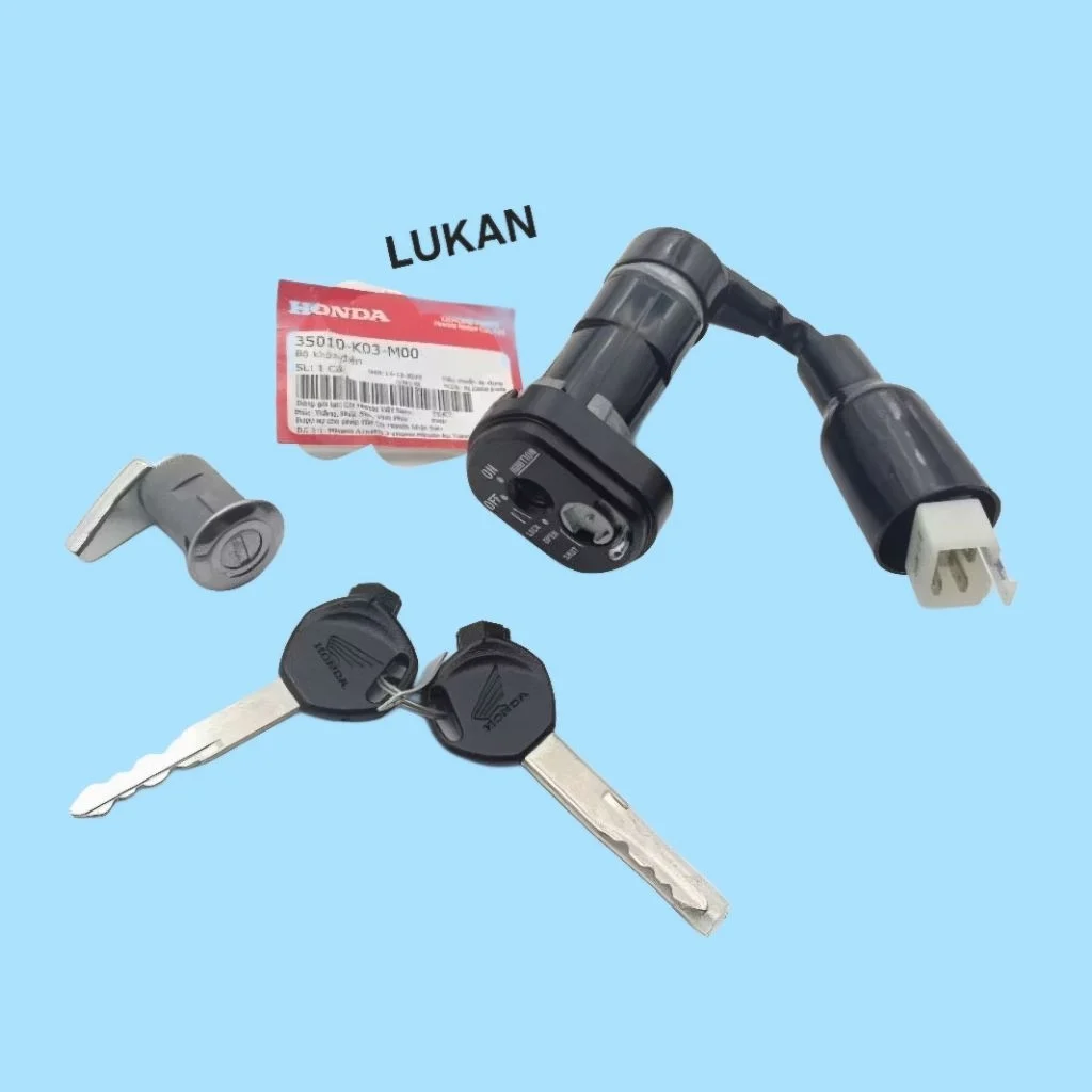 Bộ ổ khóa máy, công tắc điện xe WAVE RSX 2014-2024.... zin Honda 35010--K03-M00 - Ảnh 3