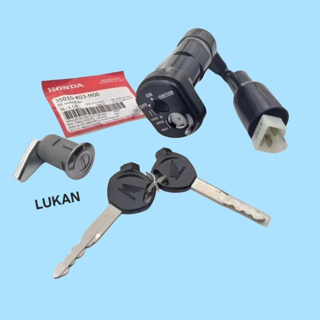 Bộ ổ khóa máy, công tắc điện xe WAVE RSX 2014-2024.... zin Honda 35010--K03-M00 - Ảnh 4