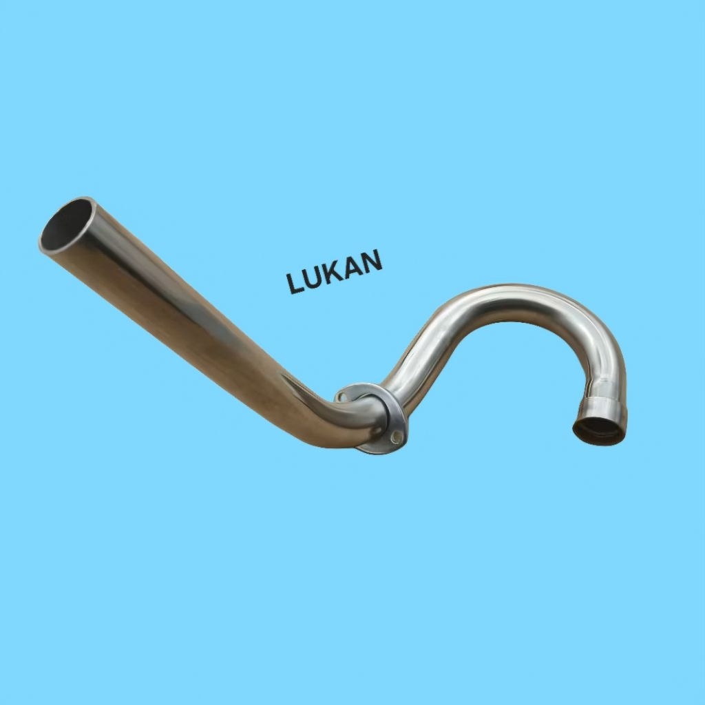 Cổ pô ống xã uốn vắt trên DREAM, WAVE, 67... phi lỗ 27 - Ảnh 3