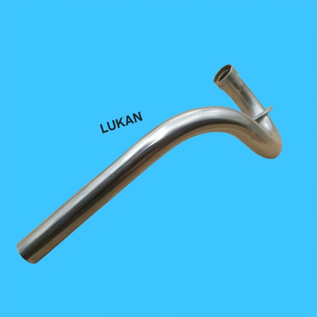 Cổ pô ống xã uốn vắt trên DREAM, WAVE, 67... phi lỗ 27 - Ảnh 4