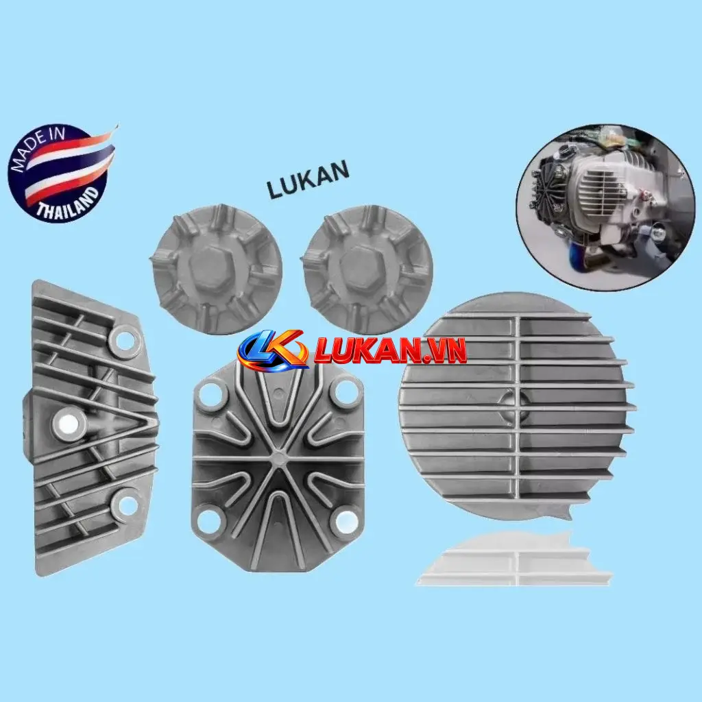 Bộ 5 nắp chụp đầu bò quylat sunfat DREAM, WAVE, FUTURE... tản nhiệt