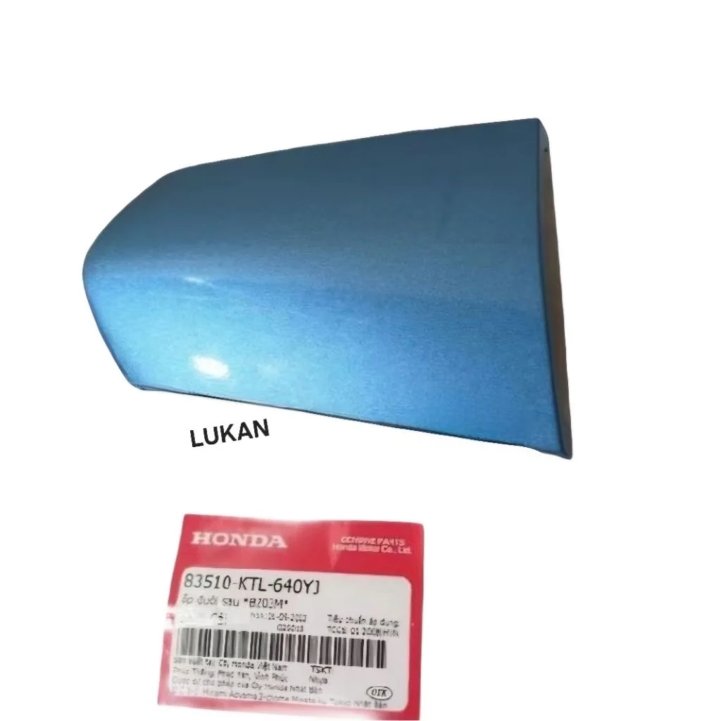 Nắp ốp võ nhựa đuôi, mu rùa WAVE A, ALPHA 100.... Xanh nh ngọc zin Honda 83510-KTL-640YJ - Ảnh 2