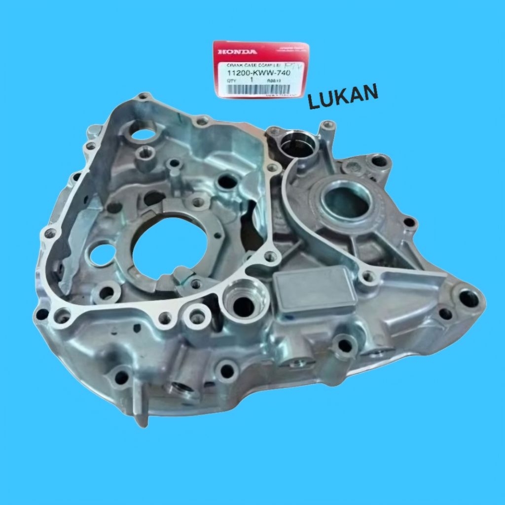Lốc số máy trái, lốc đề giữa WAVE S110, RSX, BLADE, A110... zin 11200-KWW-740 - Ảnh 4