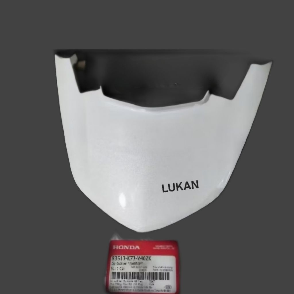 Nắp ốp võ nhựa đuôi, mu rùa FUTURE LED 125 Trắng zin Honda 83510-K73-V40ZK - Ảnh 3
