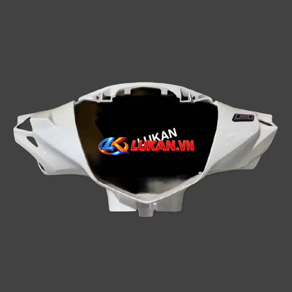 Nhựa ốp võ đầu đèn trước xe FUTURE LED 125 Trắng, bàn thờ zin Honda