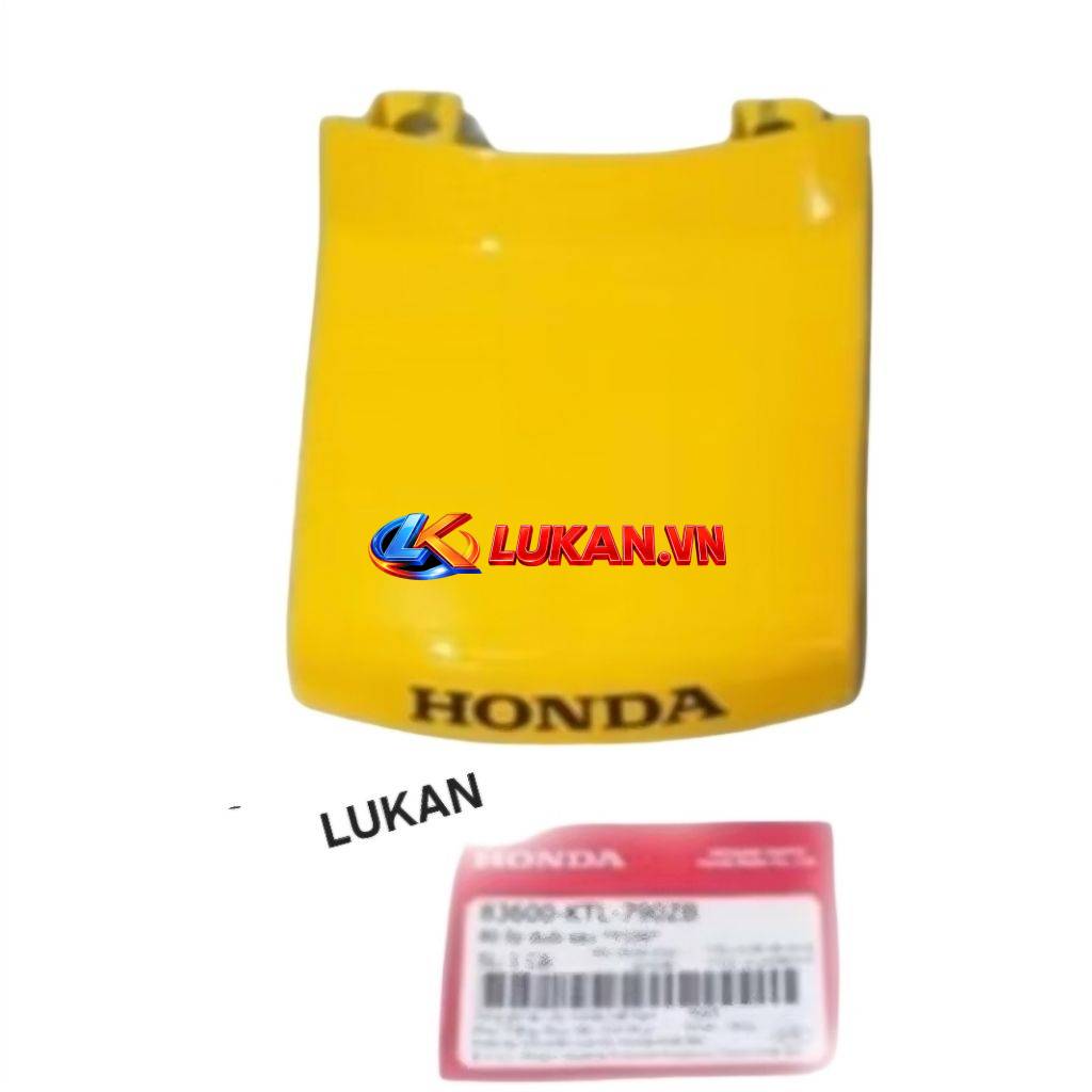 Nắp ốp võ nhựa đuôi, mu rùa WAVE ALPHA đời đầu Vàng zin 83600-KTL-790ZB