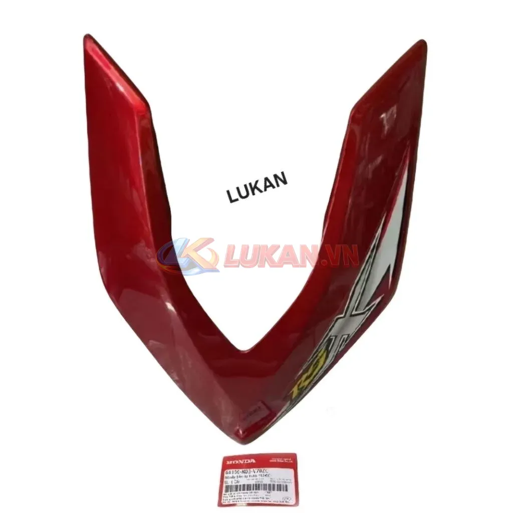 Nhựa chữ V, mặt nạ trước xe WAVE RSX 2009-2011.... Đỏ zin Honda - Ảnh 2