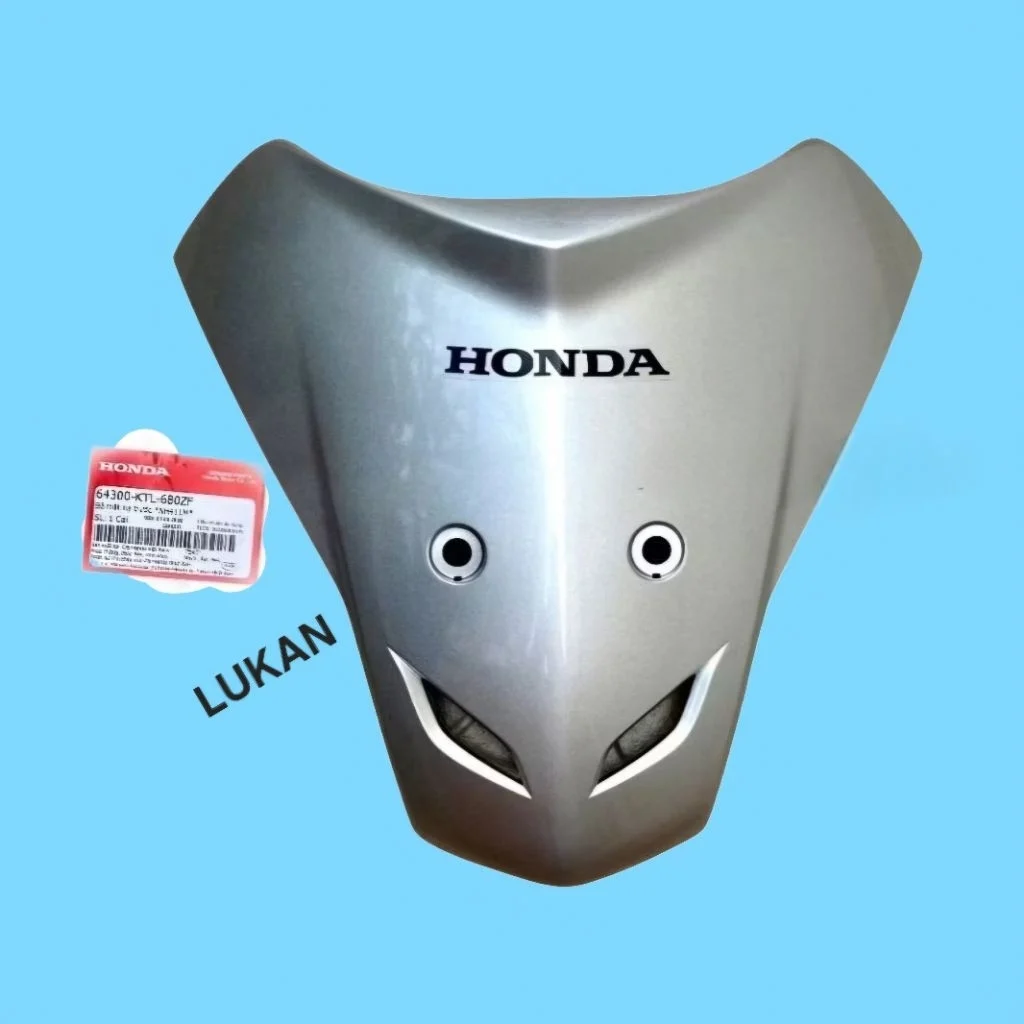 Nhựa ốp, võ mặt nạ trước WAVE A, ALPHA, S100.... Bạc zin Honda 64300-KTL-680ZF