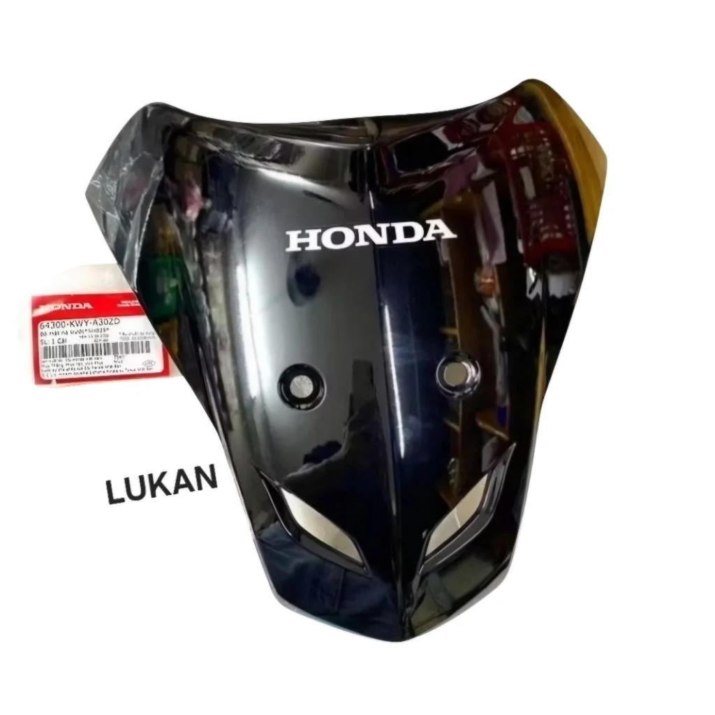 Nhựa ốp mặt nạ trước xe WAVE A, ALPHA, S100.... Đen zin Honda 64300-KWY-A30ZD