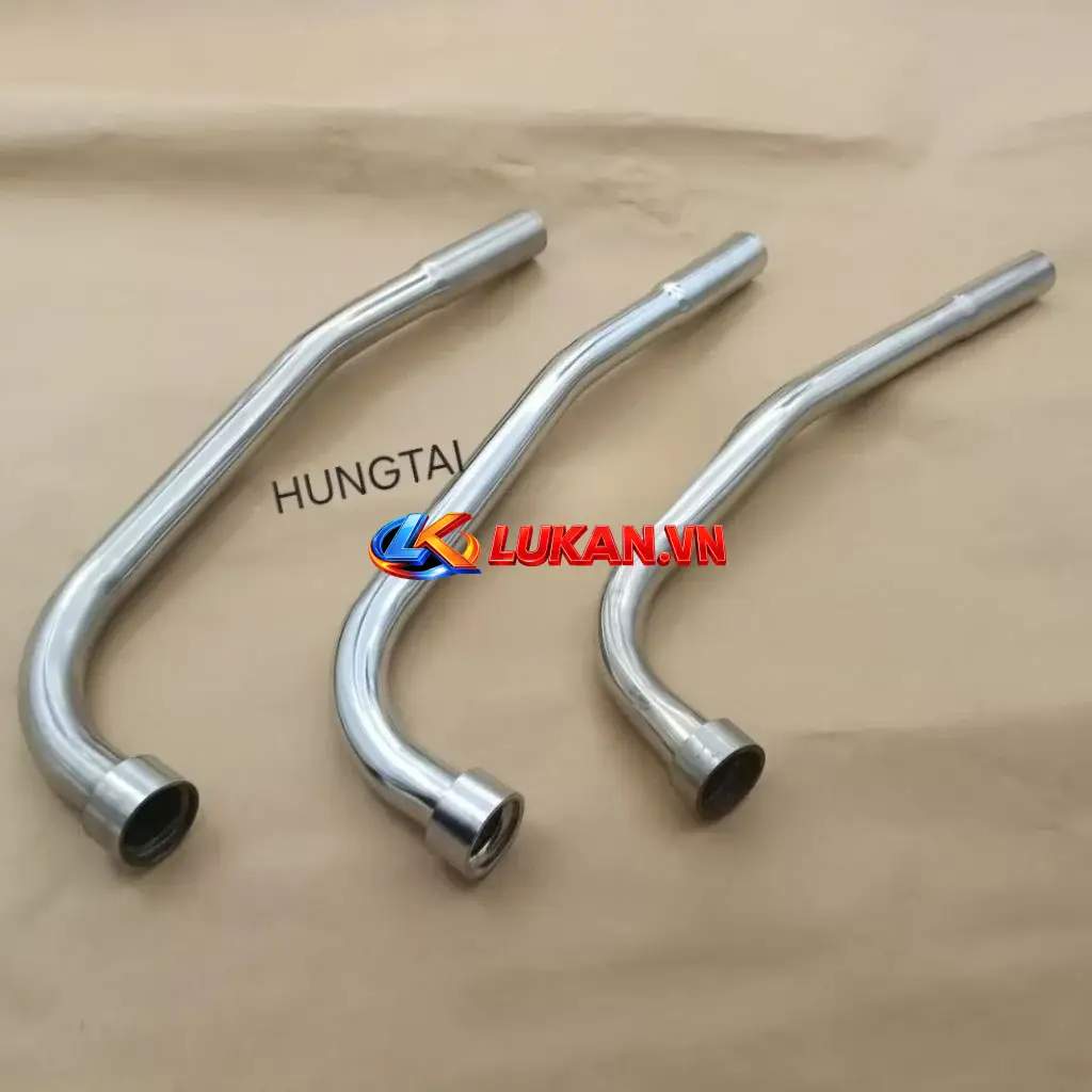 Cổ pô ống xã sắt, inox xe WAVE Thái, ALPHA, ZX... phi lỗ 22
