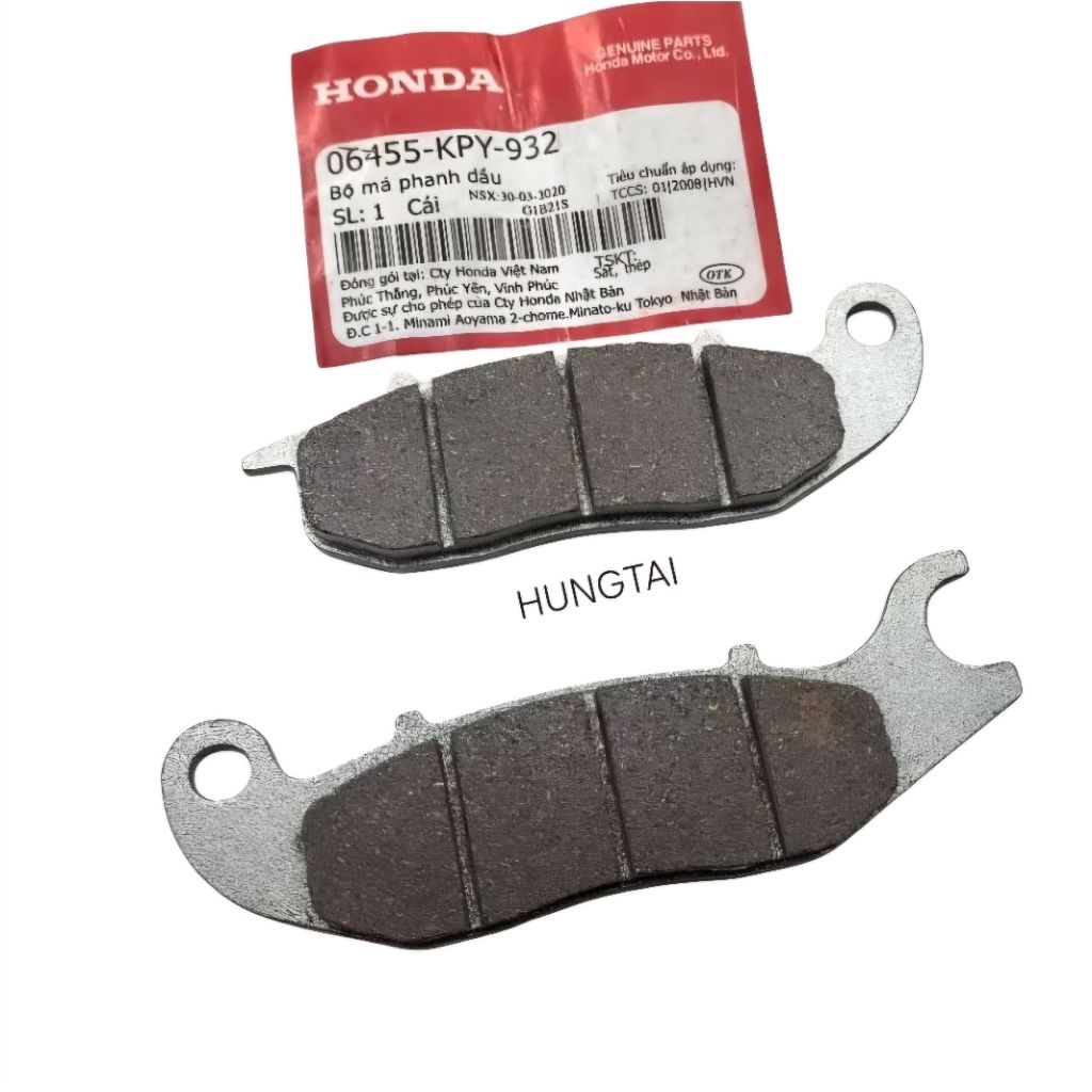 Bố thắng, má phanh đĩa trước WAVE S100, RS, RSX 100, FUTURE 2, NEO, X 125... zin Honda 06455-KPY-932 - Ảnh 3