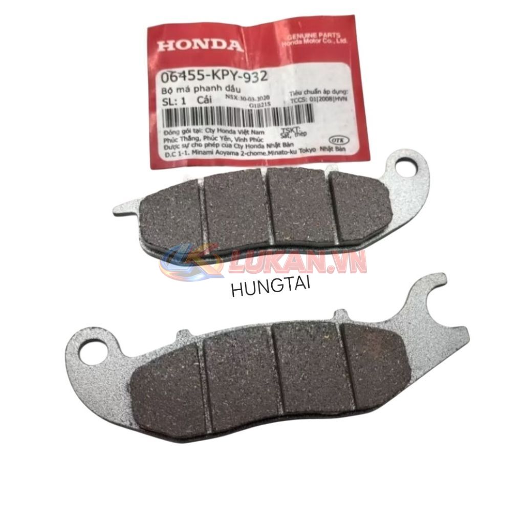 Bố thắng, má phanh đĩa trước WAVE S100, RS, RSX 100, FUTURE 2, NEO, X 125... zin Honda 06455-KPY-932 - Ảnh 4