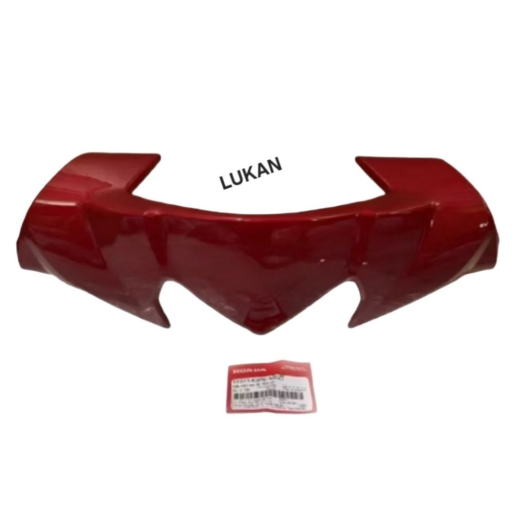 Ốp nhựa đầu đèn trước, nắp trên tay lái WAVE S110, RSX... Đỏ mận zin 53203-KWW-A00ZT - Ảnh 2