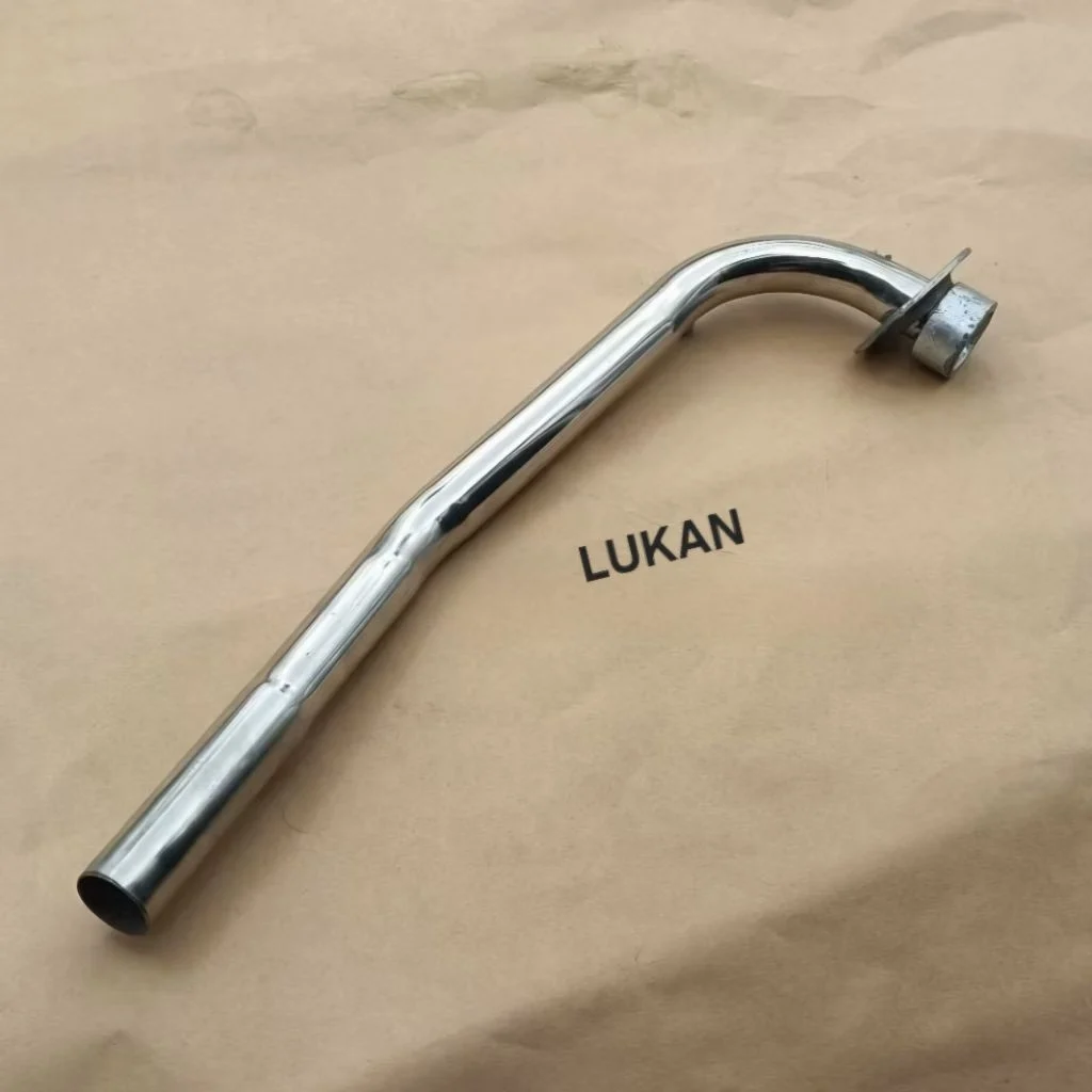 Cổ pô ống xã inox xe WAVE Thái, ALPHA, ZX... có lỗ ốc gắn ốp vĩ - Ảnh 3