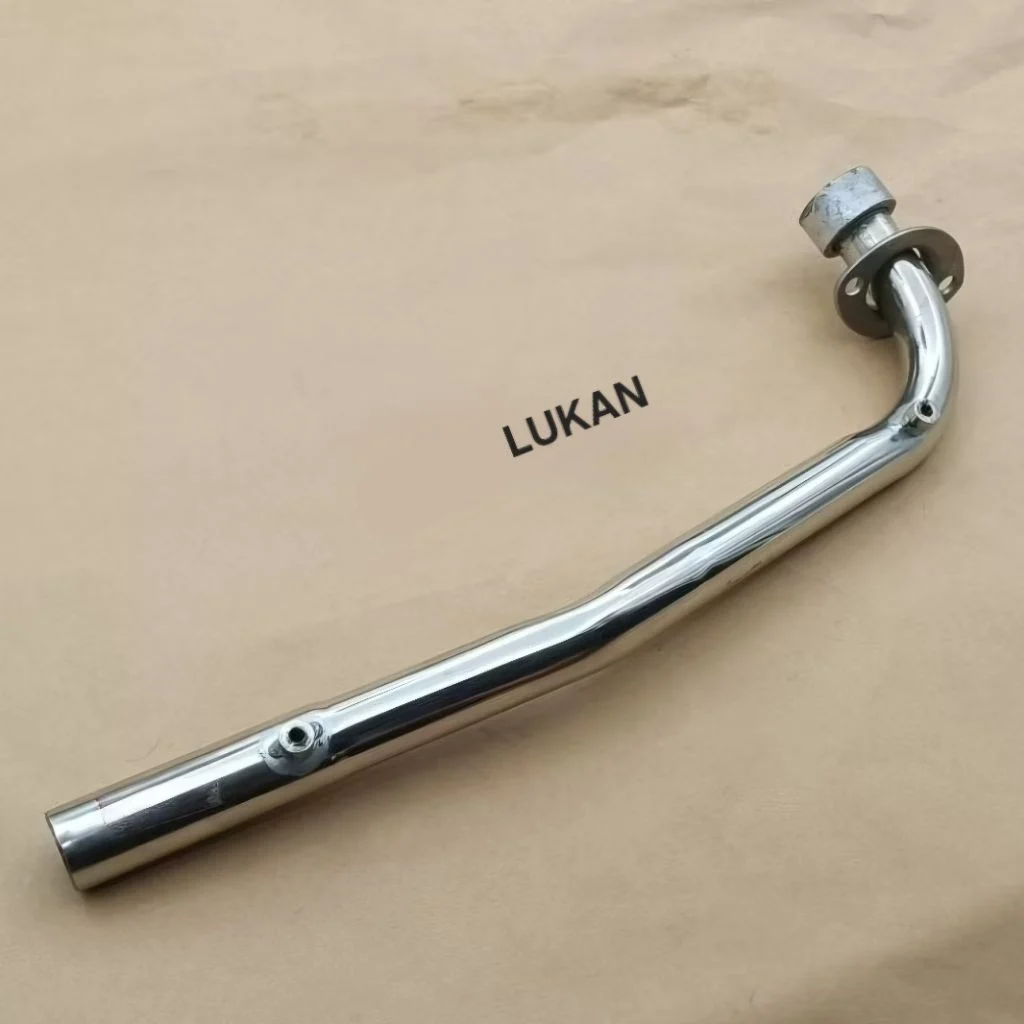 Cổ pô ống xã inox xe WAVE Thái, ALPHA, ZX... có lỗ ốc gắn ốp vĩ - Ảnh 4