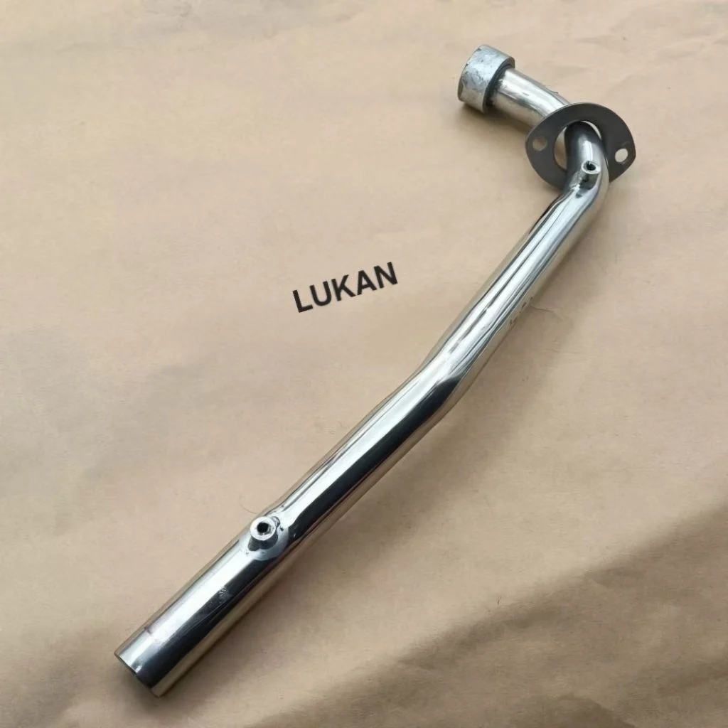 Cổ pô ống xã inox xe WAVE Thái, ALPHA, ZX... có lỗ ốc gắn ốp vĩ