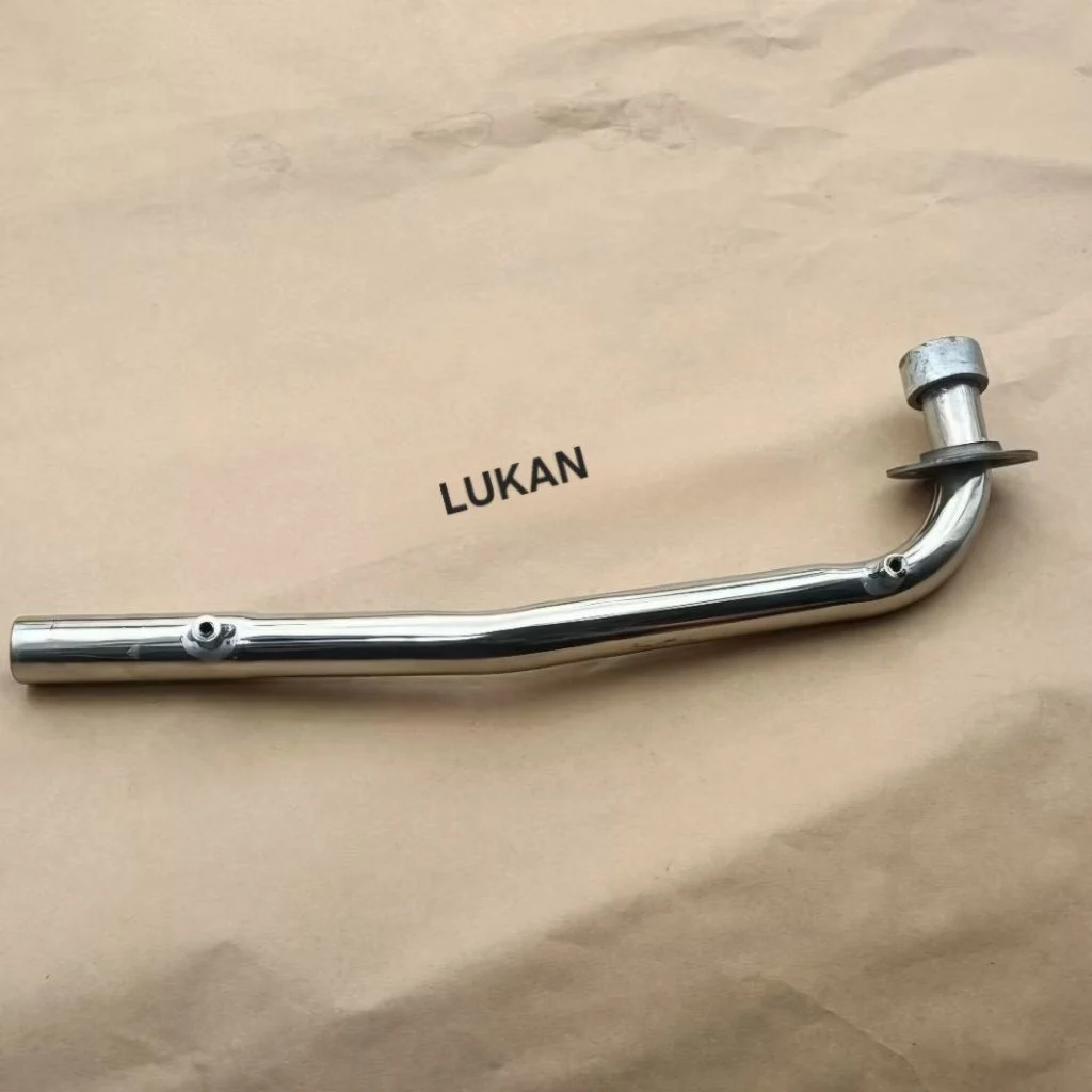Cổ pô ống xã inox xe WAVE Thái, ALPHA, ZX... có lỗ ốc gắn ốp vĩ - Ảnh 2