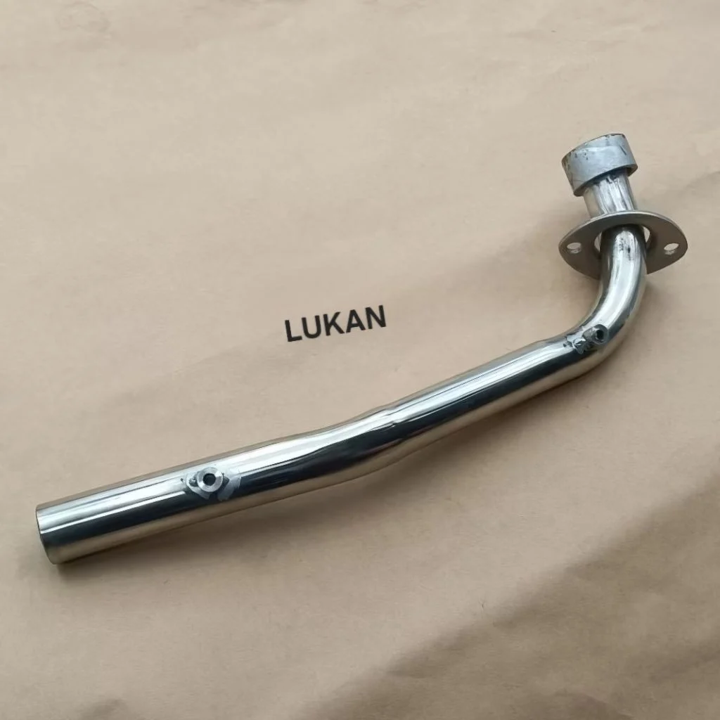Cổ pô ống xã inox xe DREAM có lỗ ốc gắn ốp vĩ - Ảnh 4