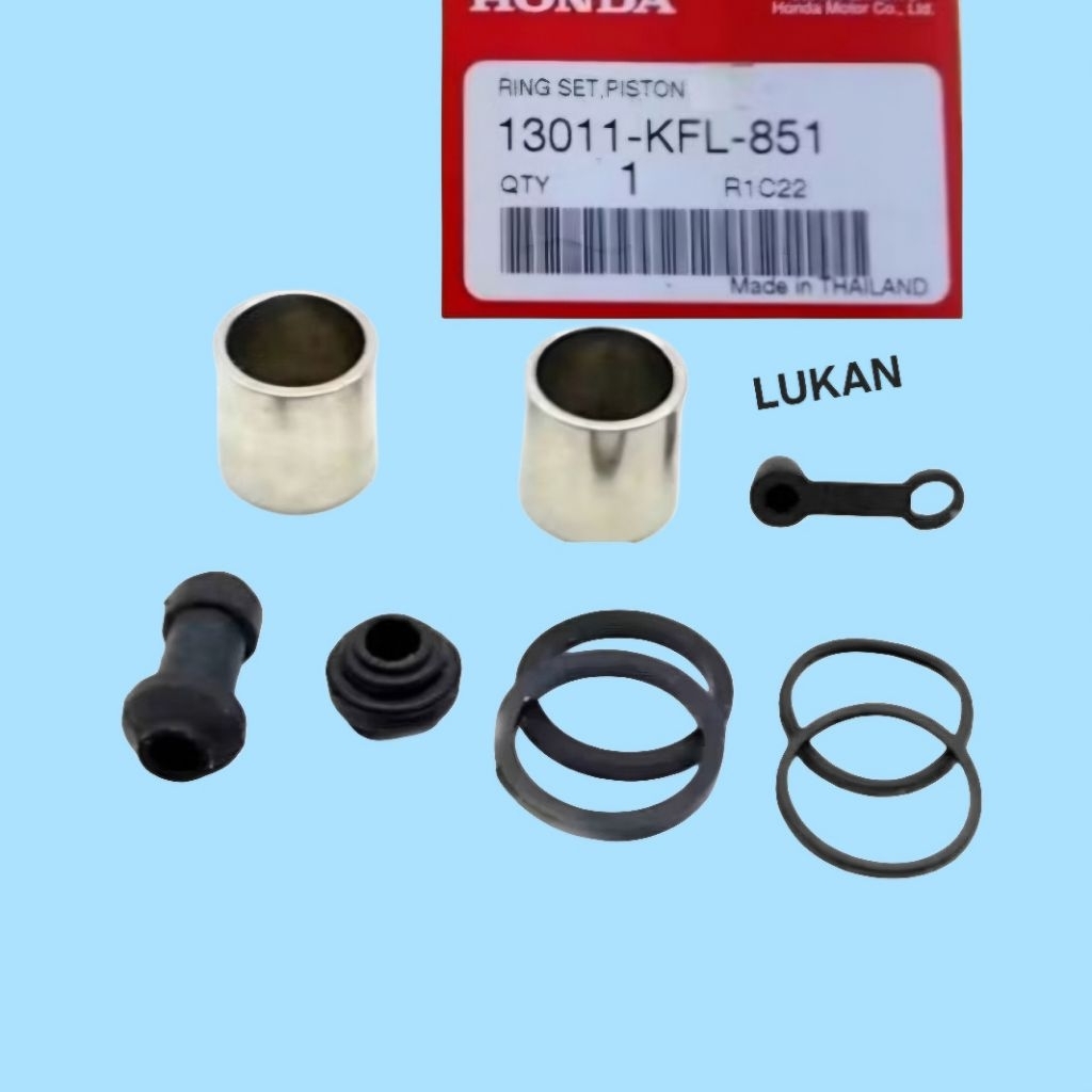 Full bộ sin cao su, piston heo dầu phanh WAVE Thái, ZX, RS, FUTURE 1, 2, NEO... zin - Ảnh 3