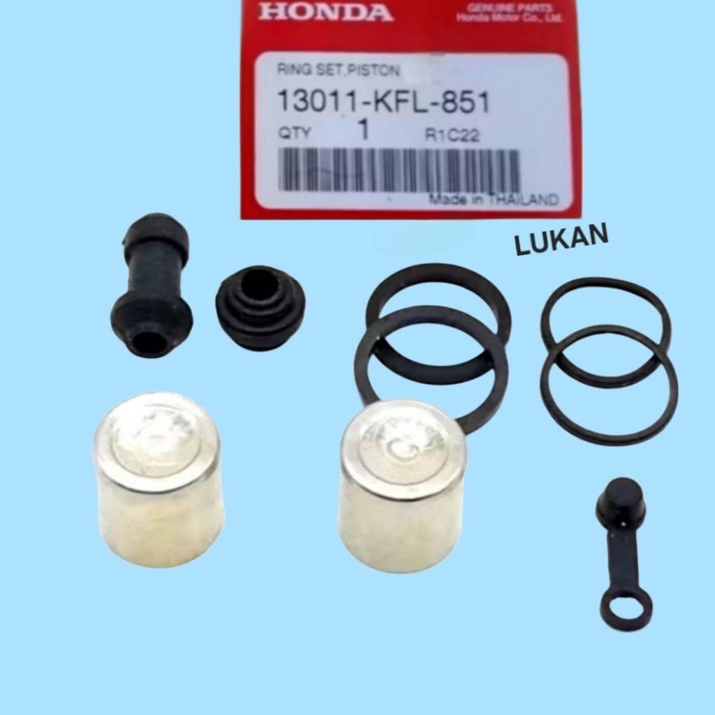 Full bộ sin cao su, piston heo dầu phanh WAVE Thái, ZX, RS, FUTURE 1, 2, NEO... zin - Ảnh 4