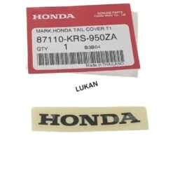 Tem dán ốp võ nhựa đuôi rùa xe WAVE Thái... Đen zin chính hãng 87110-KRS-950ZA
