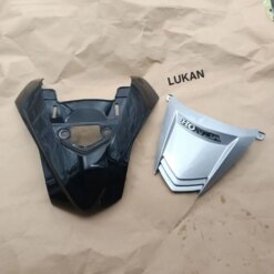 Bộ nhựa ốp mặt nạ trước 2 tầng WAVE A, RS, S100...  Đen bạc zin