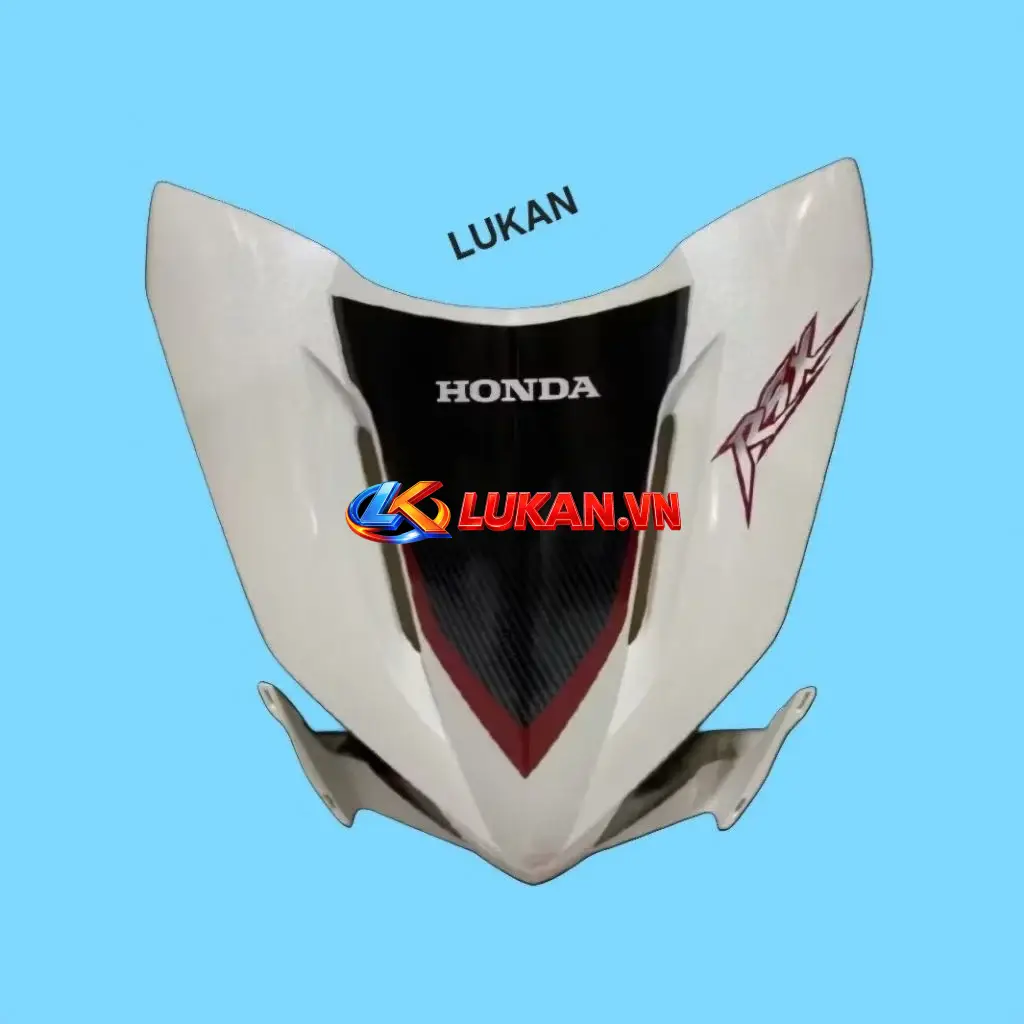 Nhựa ốp mặt nạ trước xe WAVE RSX 2012 Trắng siêu nhân zin Honda