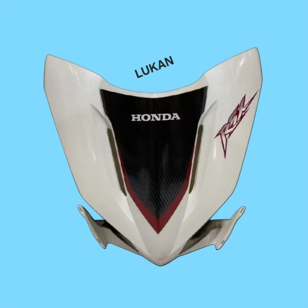 Nhựa ốp mặt nạ trước xe WAVE RSX 2012 Trắng siêu nhân zin Honda - Ảnh 3