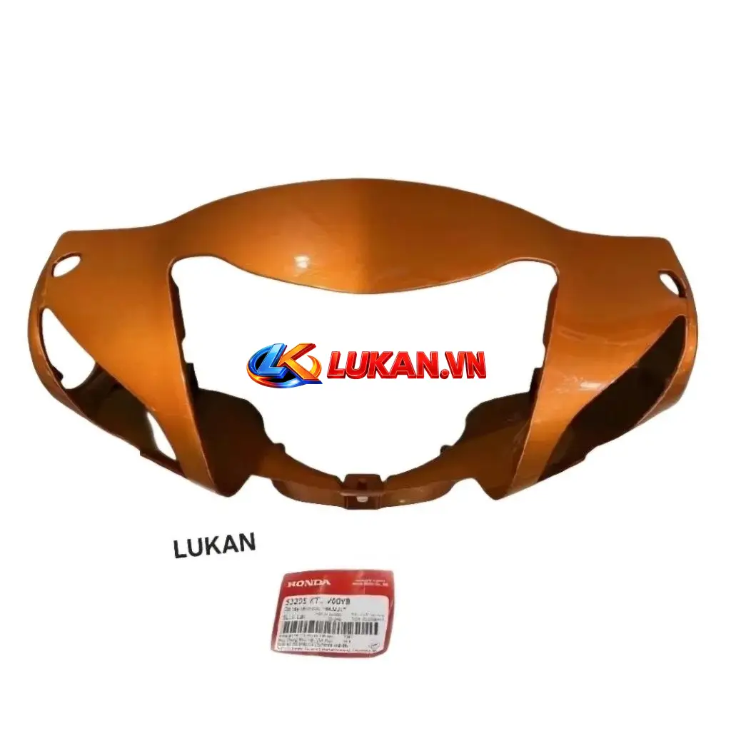 Ốp nắp nhựa võ đầu đèn trước WAVE A, ALPHA 100.... Cam, bàn thờ zin