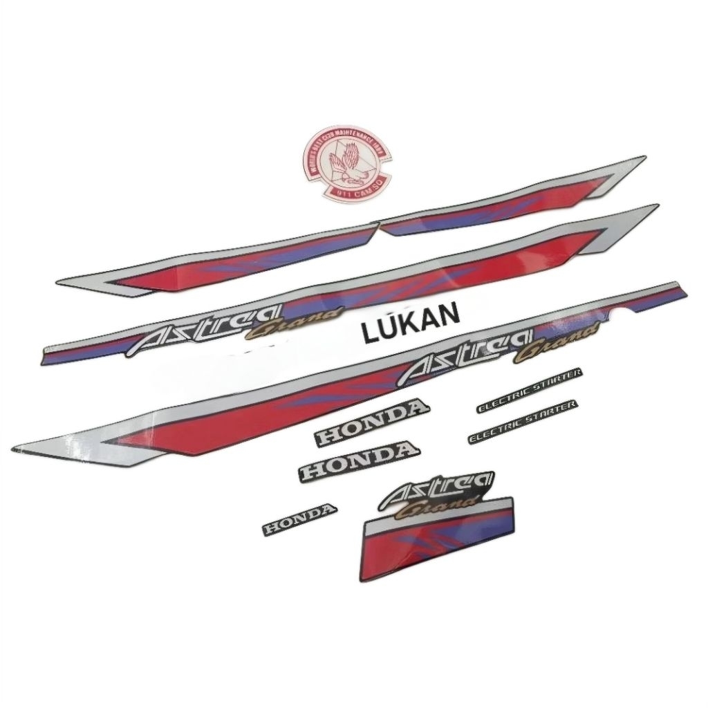 Bộ tem dán xe DREAM Lùn ASTREA đỏ cao cấp - Ảnh 4