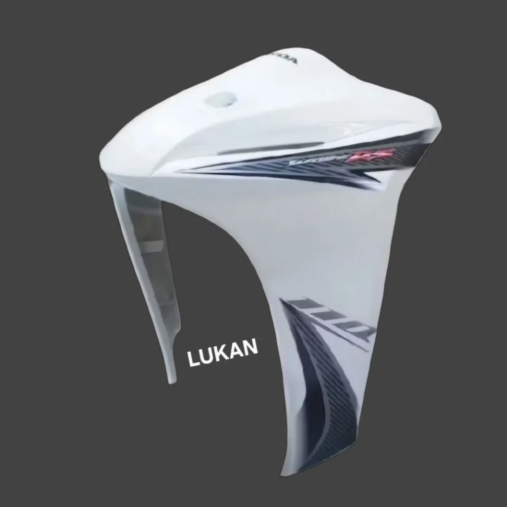 Nhựa ốp võ mặt nạ trước WAVE S110, RS 110.... Trắng zin Honda - Ảnh 2