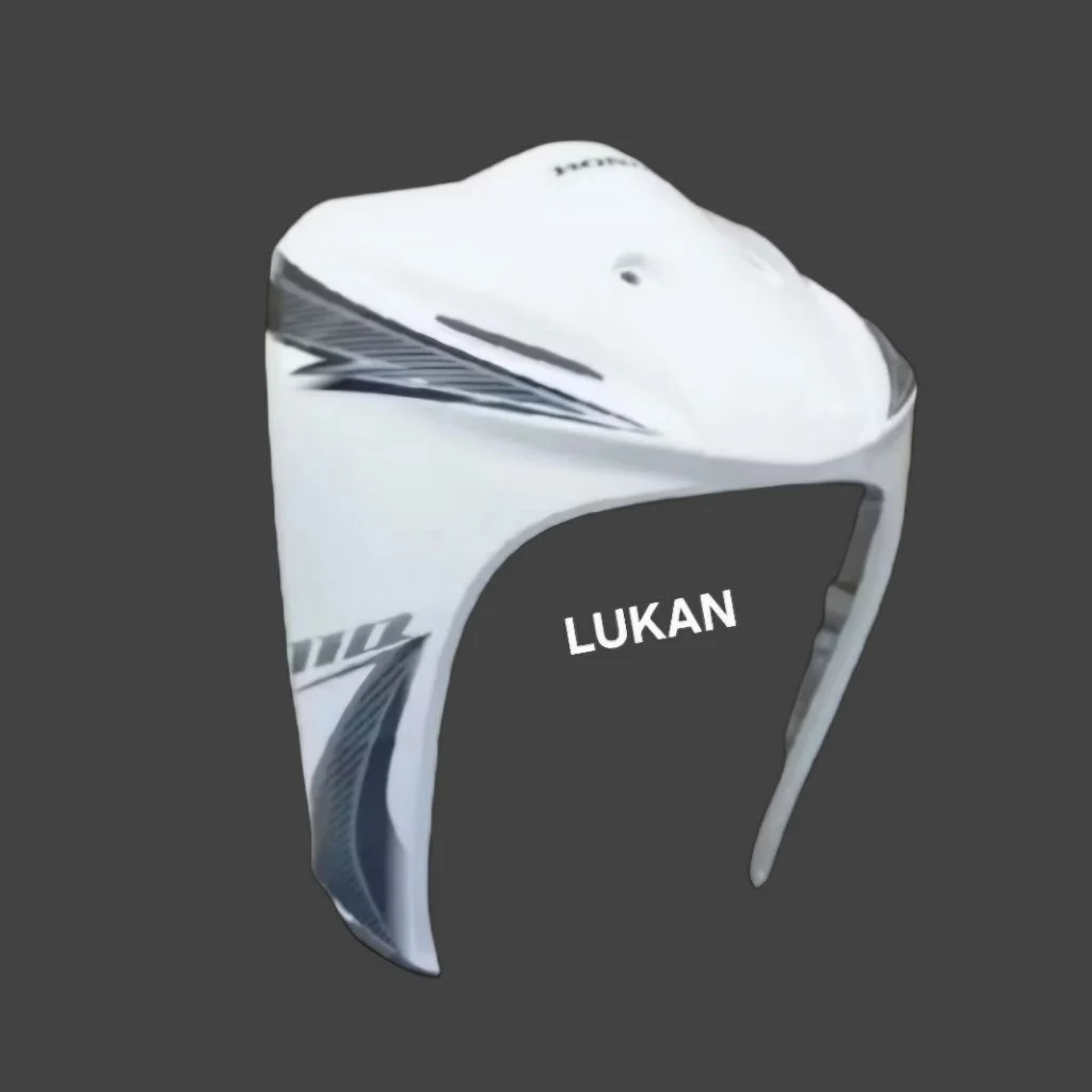 Nhựa ốp võ mặt nạ trước WAVE S110, RS 110.... Trắng zin Honda - Ảnh 3
