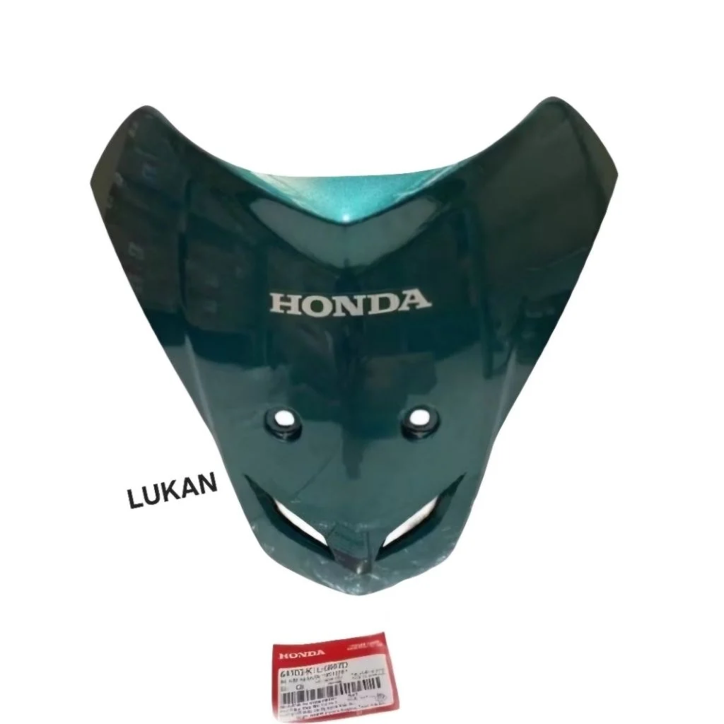 Nhựa ốp võ mặt nạ trước WAVE A, ALPHA, RS, S100.... Xanh lá zin Honda 64300-KTL-680ZD - Ảnh 2