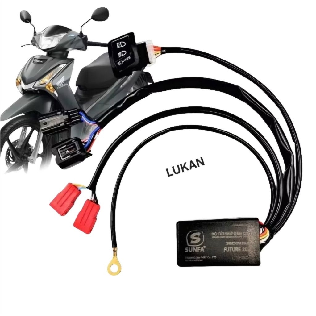 Bộ mạch chuyển đổi, nút tắt mở đèn FUTURE LED, WAVE 125.... passing, pha cos - Ảnh 2