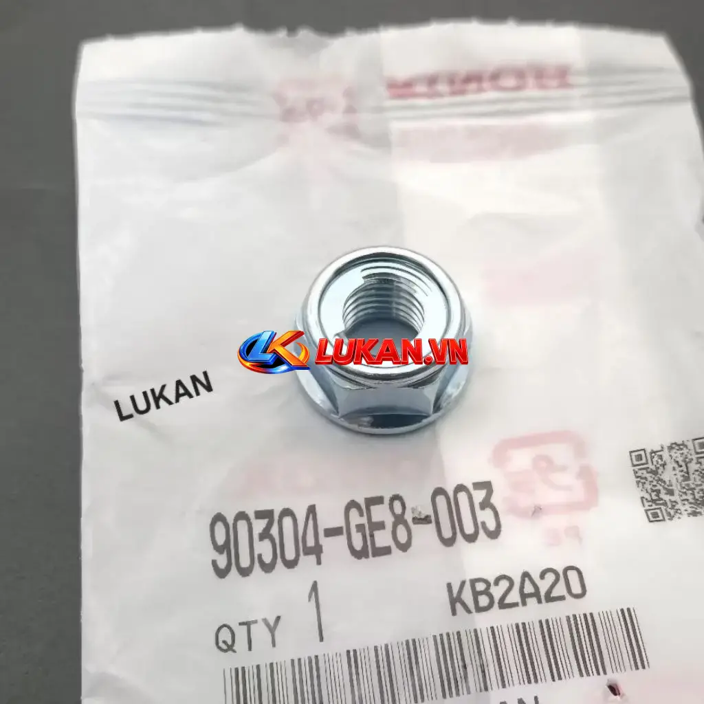 Ốc tán cổ, chảng ba tay lái DREAM, WAVE... 8mm zin Honda Japan 90304-GE8-003