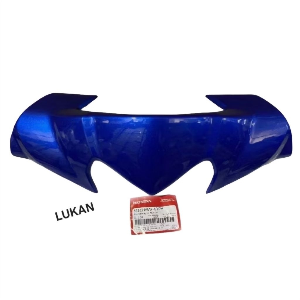 Ốp nhựa đầu đèn trước, nắp trên tay lái WAVE S110, RS, RSX... Xanh zin Honda