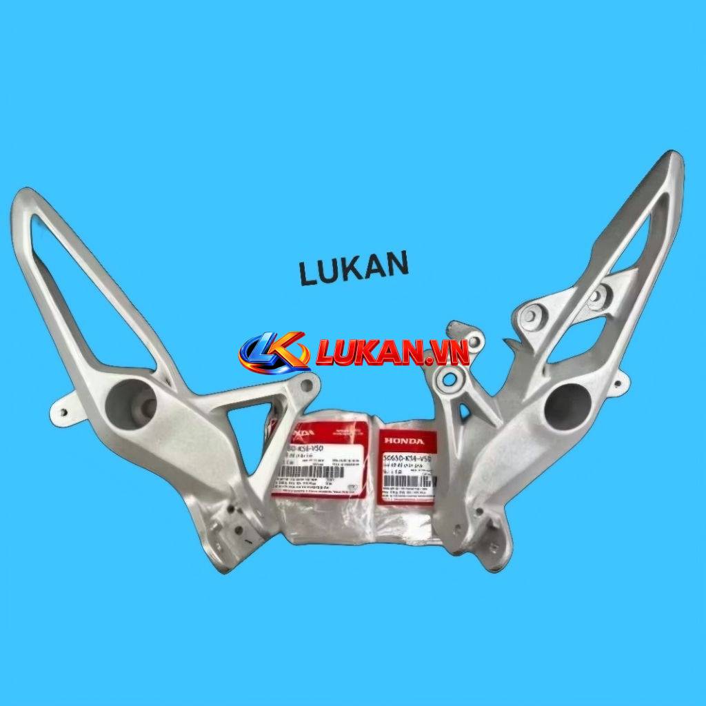 Cặp đùi pass nhôm gác chân trước, giữa WINNER X, RS 150 zin Honda 50650-K56-,V50, 50660-K56-V00