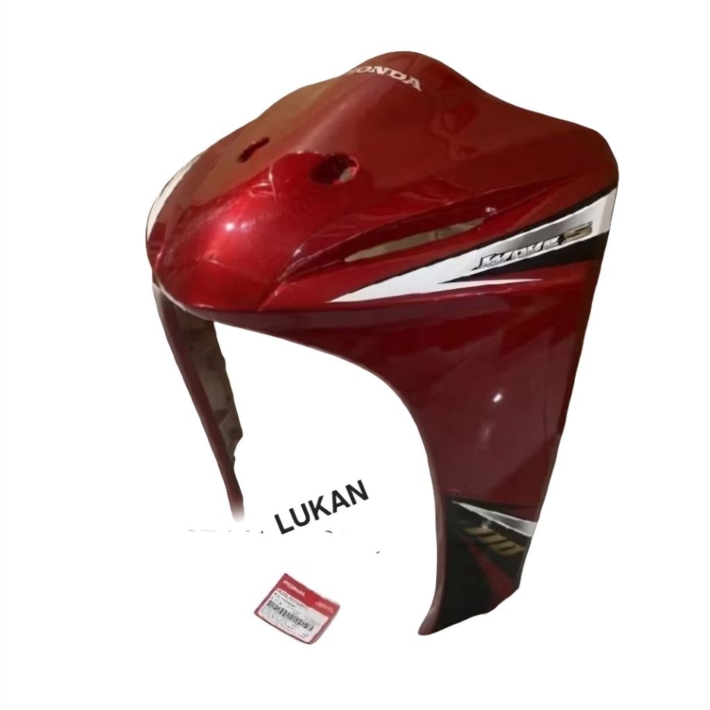 Nhựa ốp mặt nạ trước WAVE S110, RS 110... Đỏ zin Honda - Ảnh 2