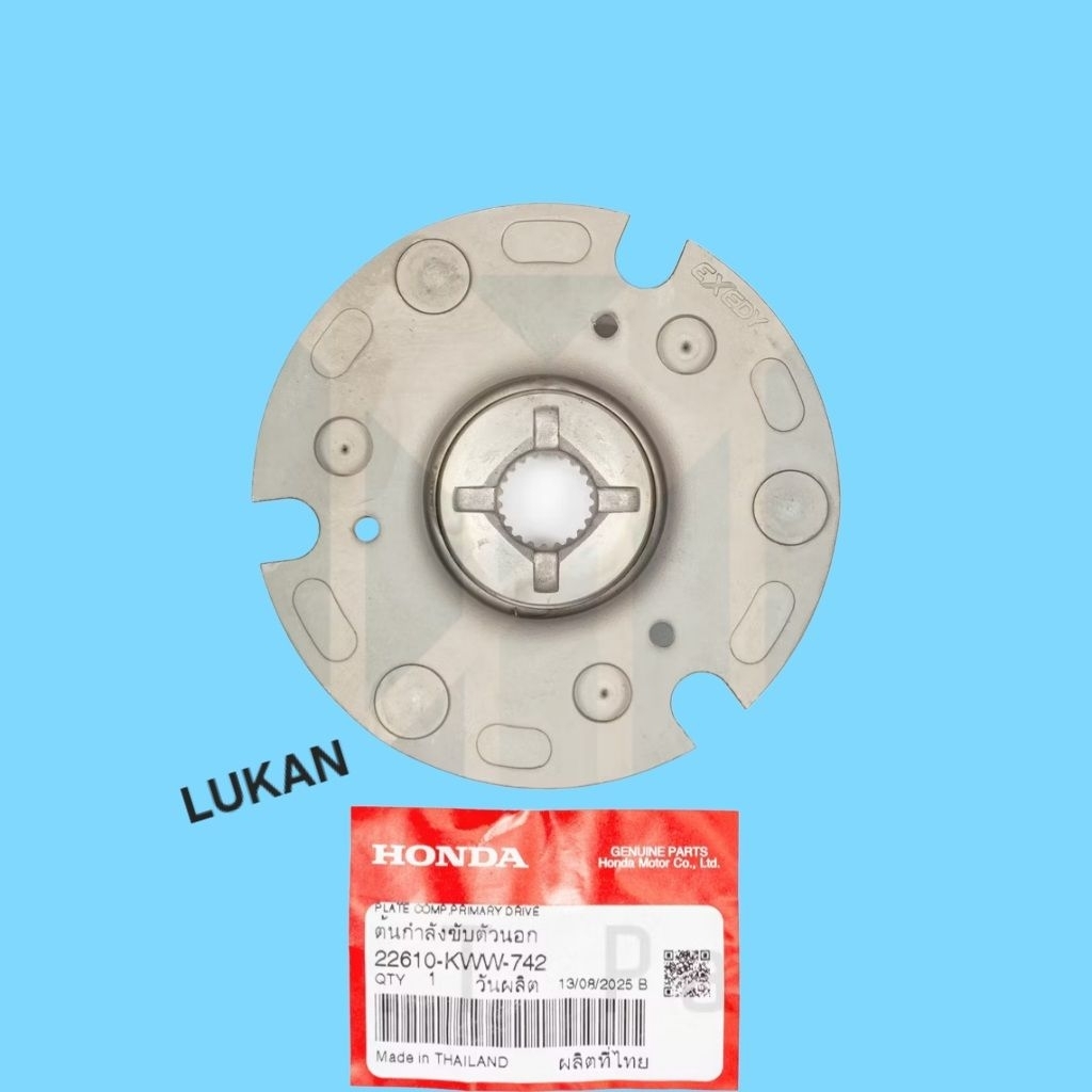 Đế sắt bố ba càng, chuông nồi côn WAVE S110, RSX, BLADE, A110... zin 22610-KWW-742 - Ảnh 5