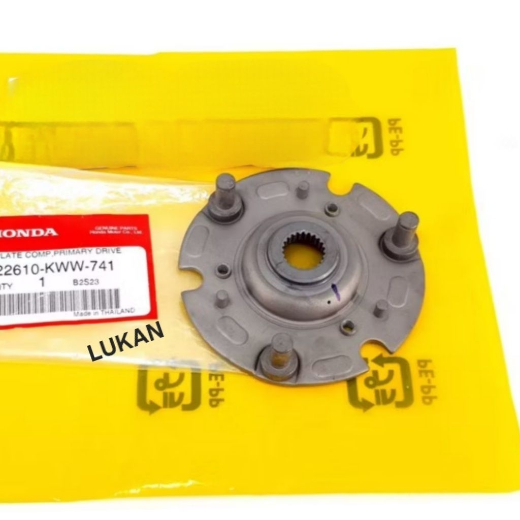 Đế sắt bố ba càng, chuông nồi côn WAVE S110, RSX, BLADE, A110... zin 22610-KWW-742 - Ảnh 7