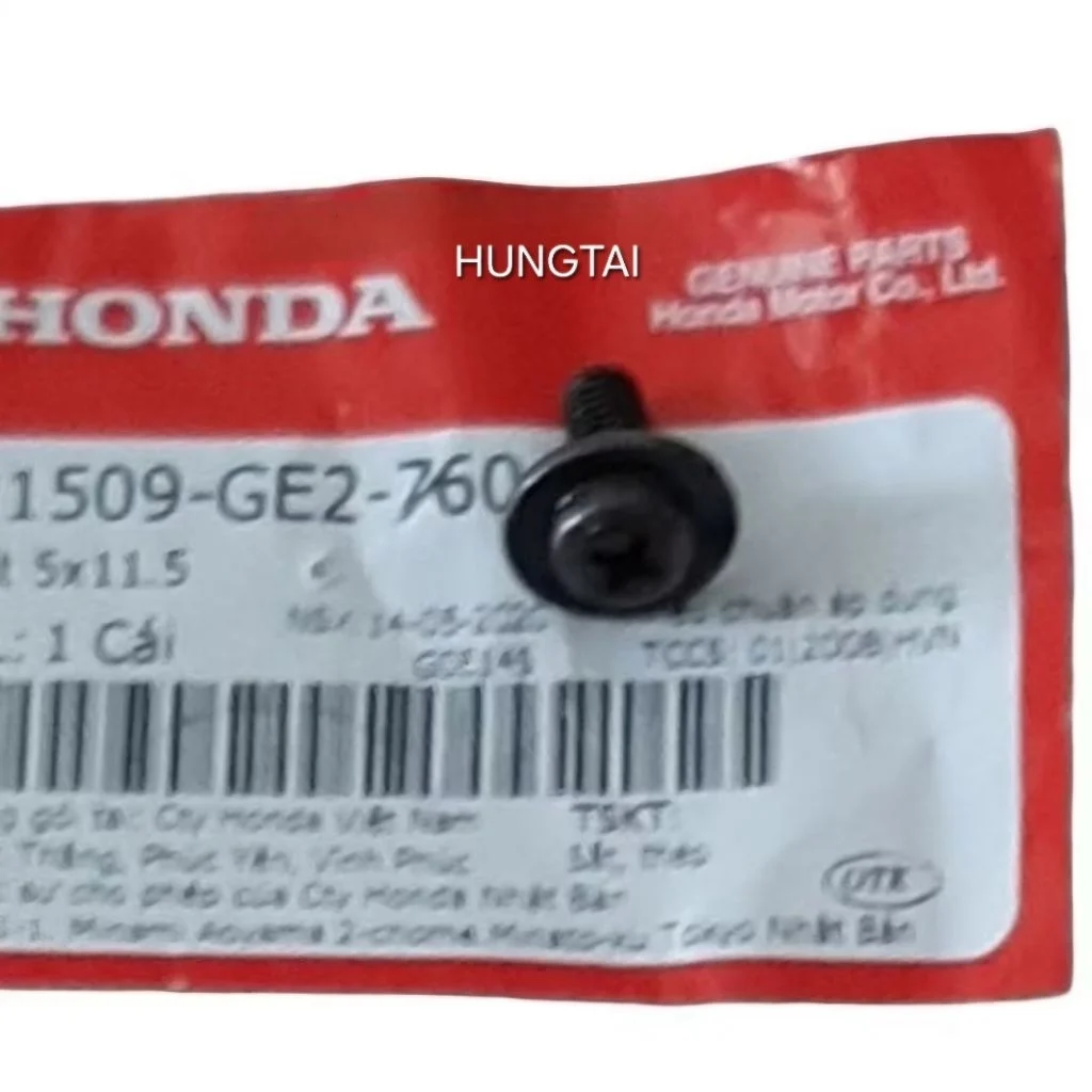 Ốc, vít 5x11 vành, viền pha đèn trước Super DREAM lồi zin Honda 1509-GE2-760 - Ảnh 2