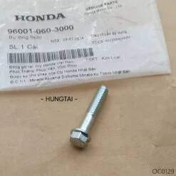 Ốc thùng đồ, hộp cốp bình ắc quy WAVE, FUTURE 125... zin bu lông 6x30 96001-060-3000