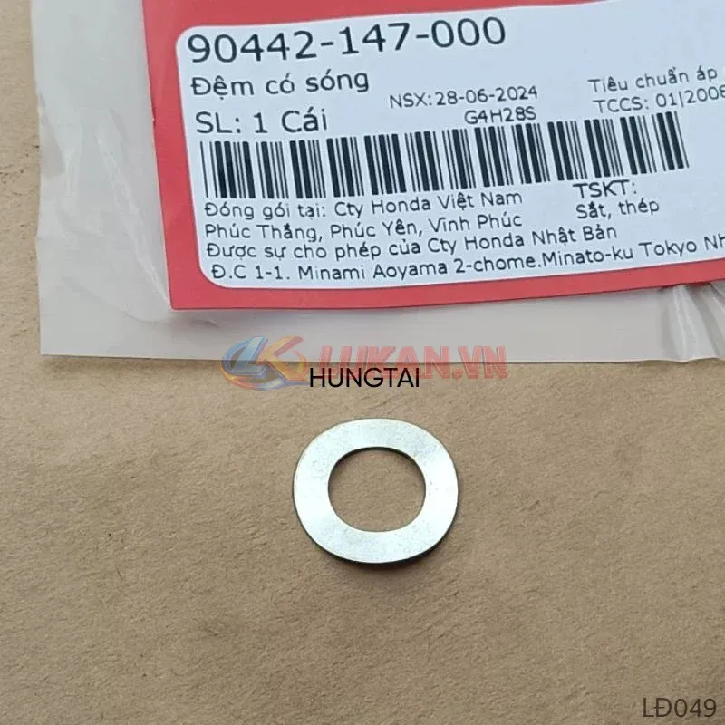 Đệm sóng, lông đền cần kéo dây e, le gió WAVE, FUTURE... zin Honda 90442-147-000 - Ảnh 4