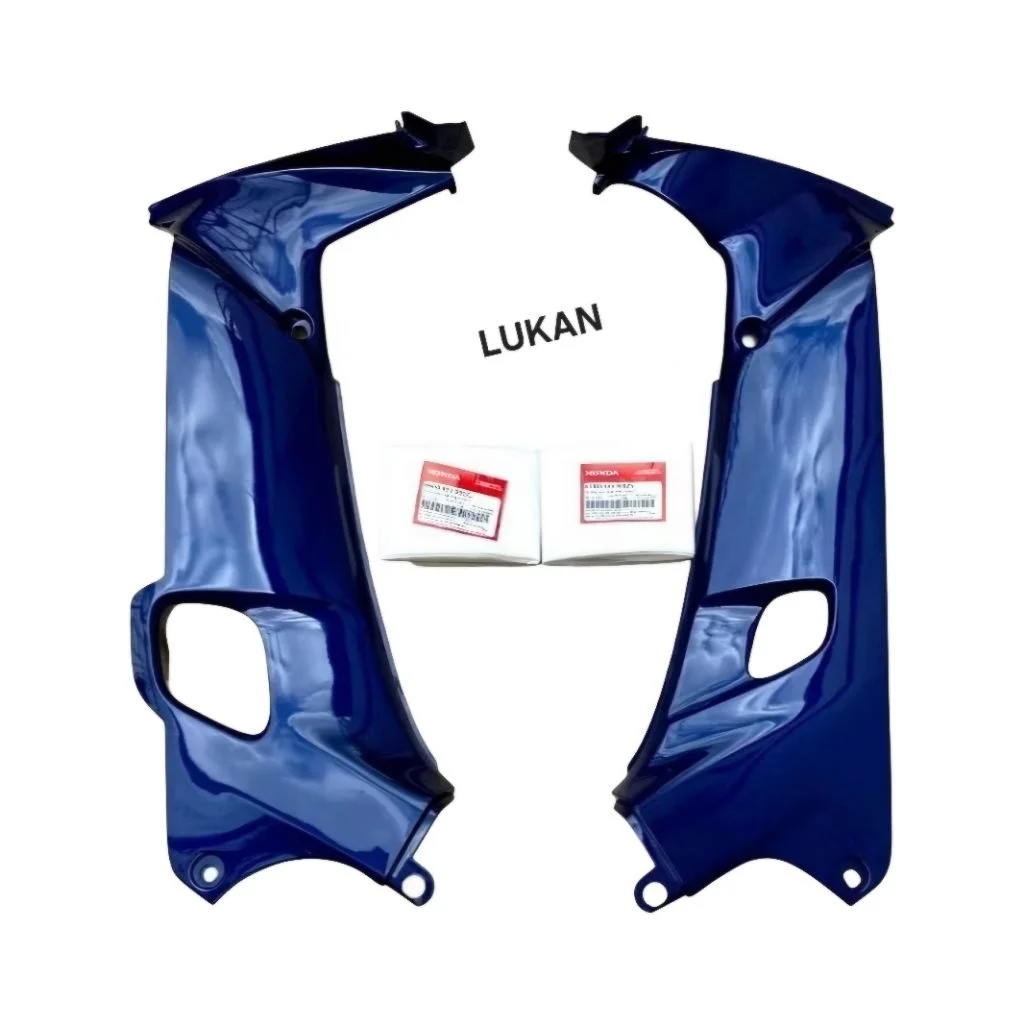 Cặp nhựa bửng cánh yếm trong WAVE ALPHA đời đầu Xanh mực zin Honda